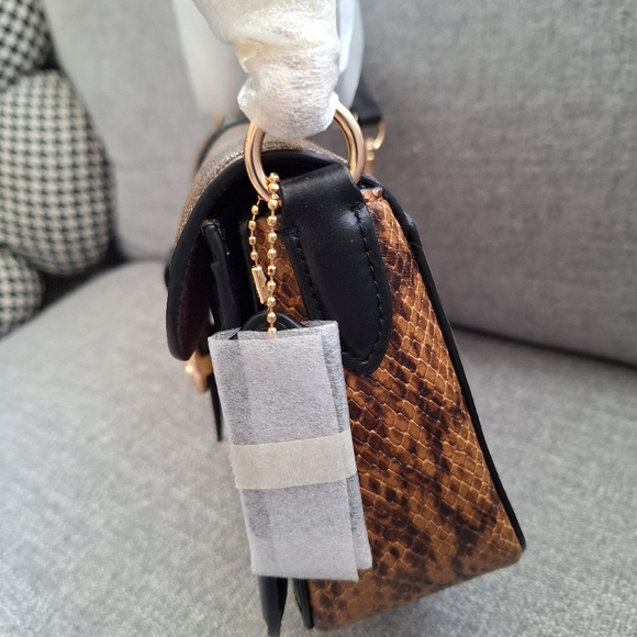 BRAND NEW Coach Georgie Shoulder Bag in Blocked Signature Canvas RARE - Picture 9 of 12
